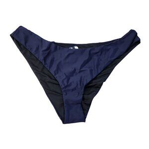 J. Crew Blue Ribbed High Rise Swim Bottom Style BE808 New With Tags Womens XXL
